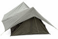 Original fransk armé campingtält flyglakan utomhus fältskydd olivolja