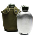 Original French Army Drinking Flask Water Bottle Canteen Pot Cotton Pouch Od Ny