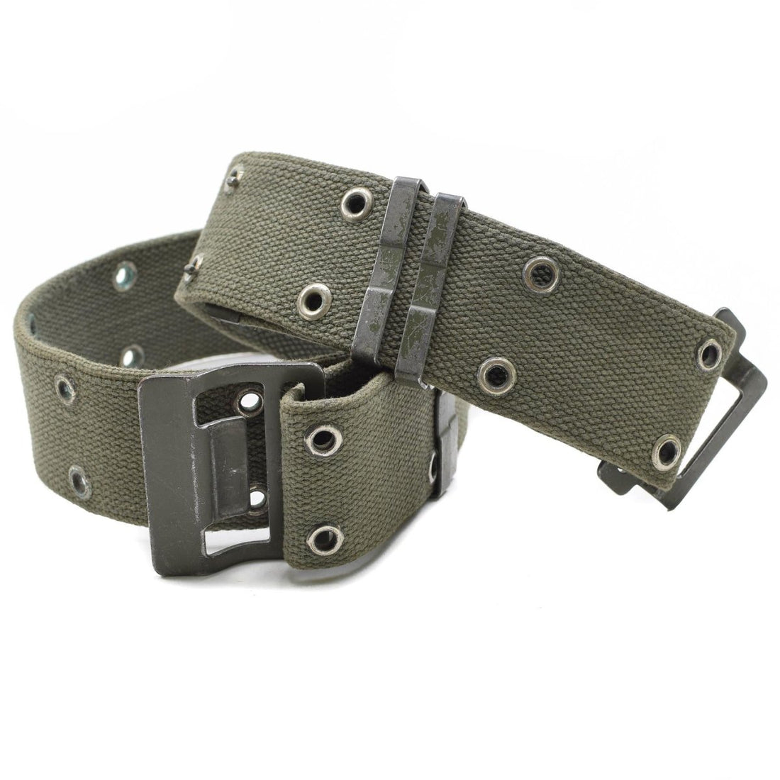 Original French Army Navy Webbing Belt Famas Olive OD Web France Military New