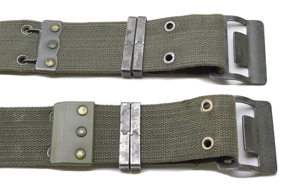 Original French Army Navy Webbing Belt Famas Olive OD Web France Military New