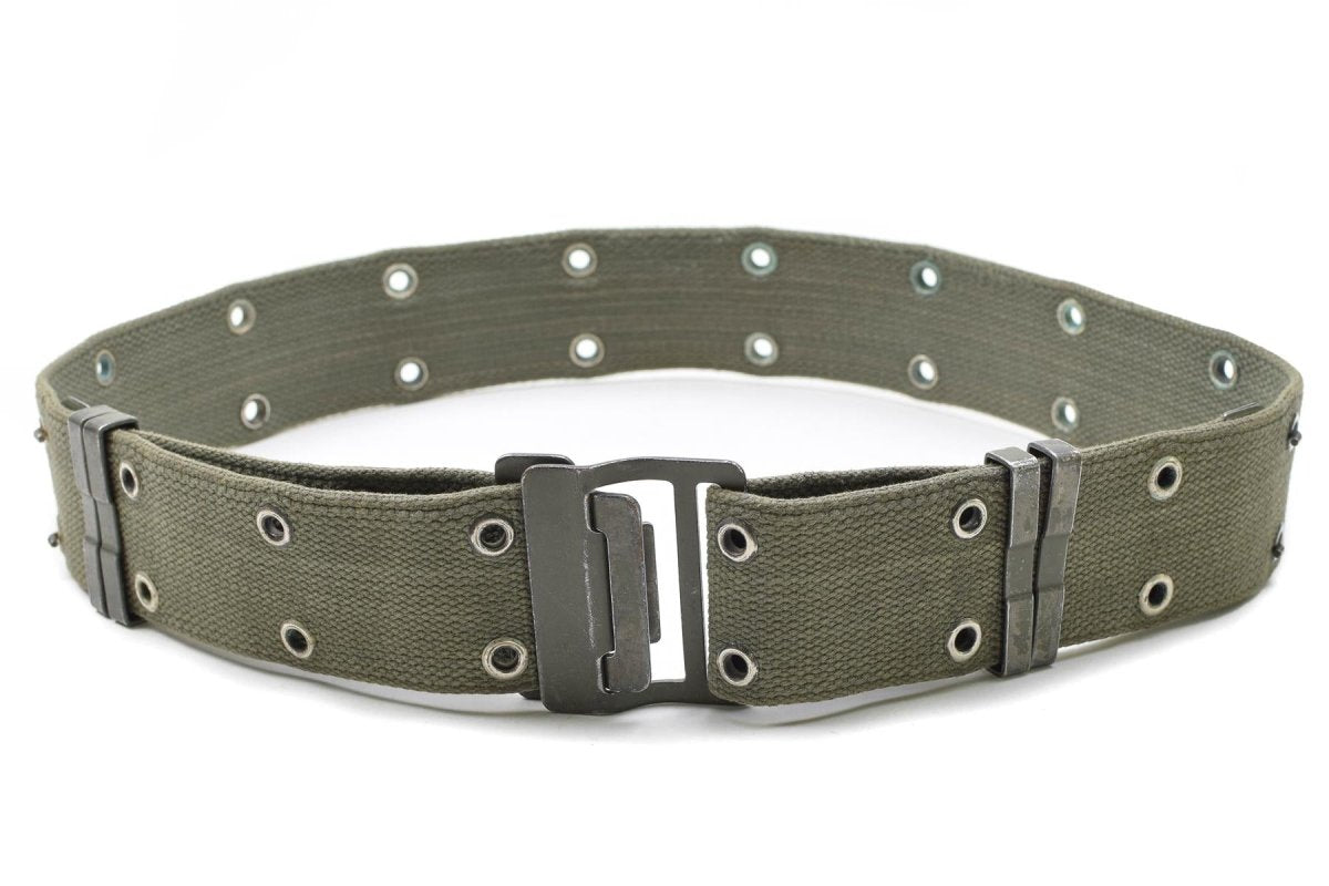 Original French Army Navy Webbing Belt Famas Olive OD Web France Military New