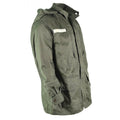 Original French Army Olive OD Jacket Trötthet Combat Military Hooded Parka Sateen