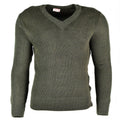 Original French Army Sweater Pullover Jumper Chlorofibre V-halsull