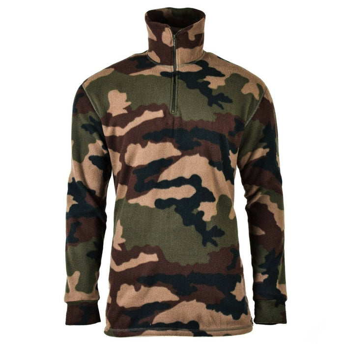 Original fransk armé skog camo CCE skjorta fleece NYHET - GoMilitar