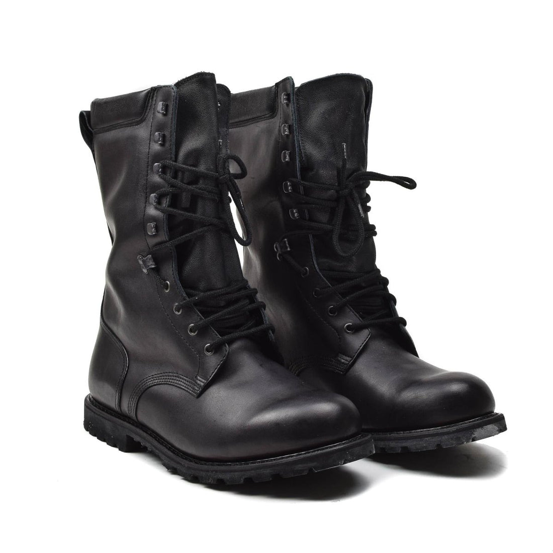 Original franska militära stövlar Vattentät äkta läder Mid Calf Army Footwear