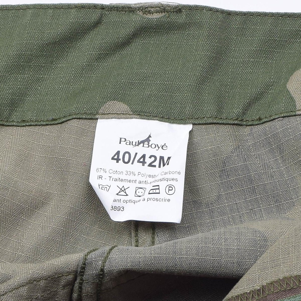 Original French Military Cargo Pants CCE CAMO RIPSTOP ANTI-MOSQUITOS behandlade