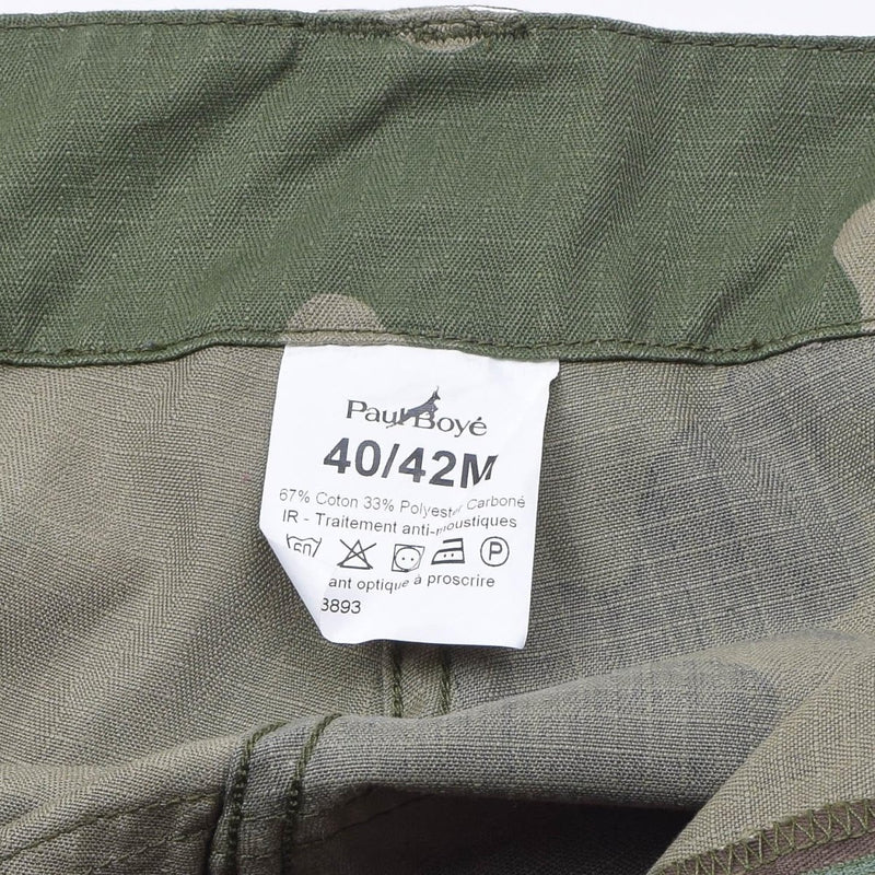 Original French Military Cargo Pants CCE CAMO RIPSTOP ANTI-MOSQUITOS behandlade