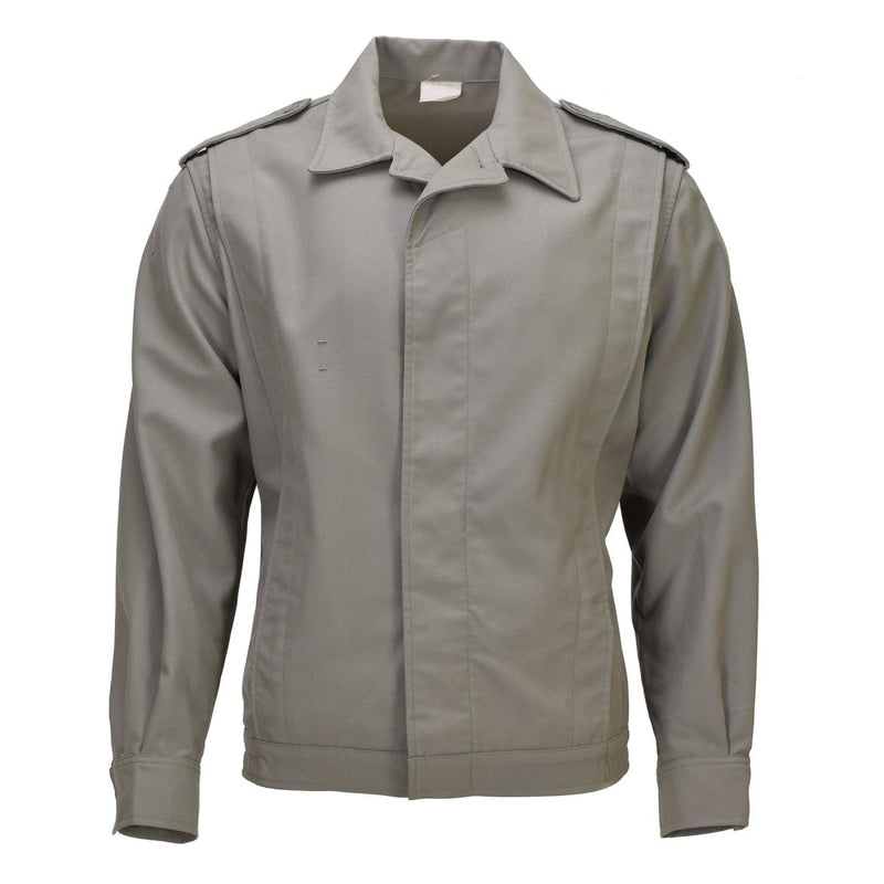 Original French Military Classic Jacket Pleated Elasticated hemline Grey - GoMilitar