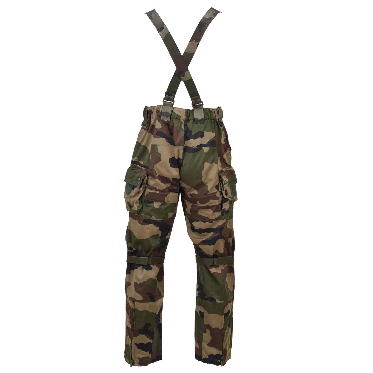 Original franska militära stridsbyxor Felin F4 hållbara hängslen CCE Camo