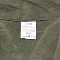 Original fransk militär fleece jacka polar varm förstärkt hög hals oliv ny