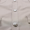 Original French Military Foreign Legion Khaki Dress Shirts Kort ärmar Nya