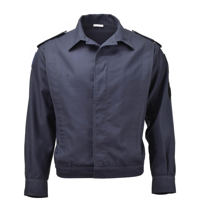 Original fransk militärjacka alpina trupper fältuniform bomull solid blå - GoMilitar