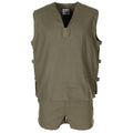 Original French Military Jungle Sleeveless Olive Shirt Tactical Lightweight New