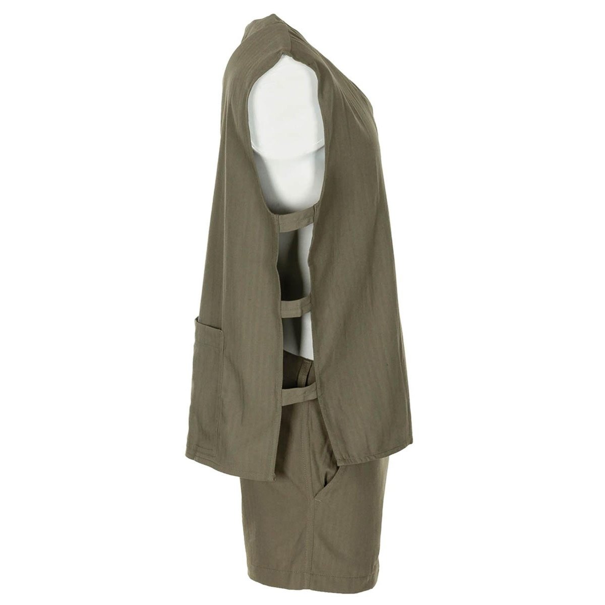 Original French Military Jungle Sleeveless Olive Shirt Tactical Lightweight New