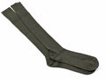 Original French Military Knähöga strumpor Ull Polyester Blend Outdoor Olive