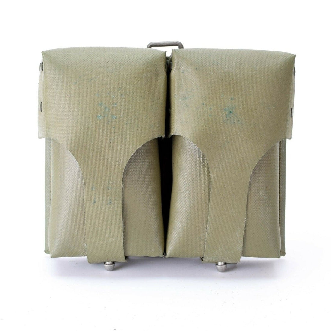 Original German Army Ammo Magazines påse Double PVC belagda mags mag Olive OD