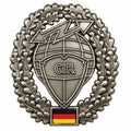 Original tysk armé baskermärke CIR Insignia Military Surplus Metal Pin