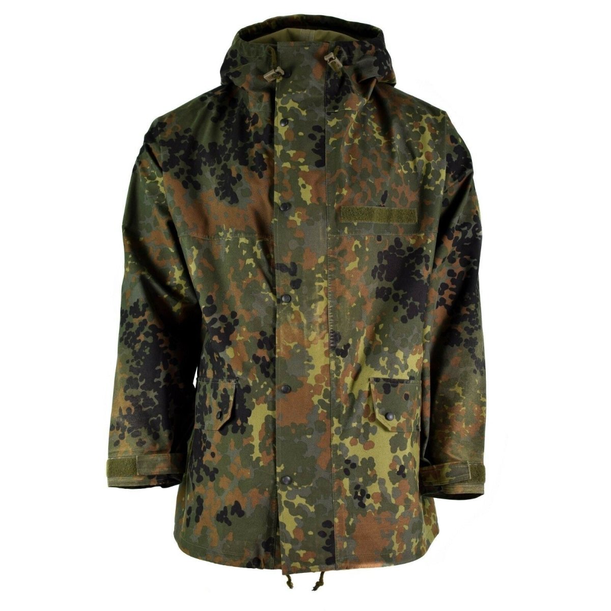 Original German Army Field Jacket Goretex Flecktarn Waterproof Rain Parka Ny