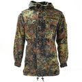 Original German Army Field Jacket Parka Militärutgåva Hooded Flecktarn Combat