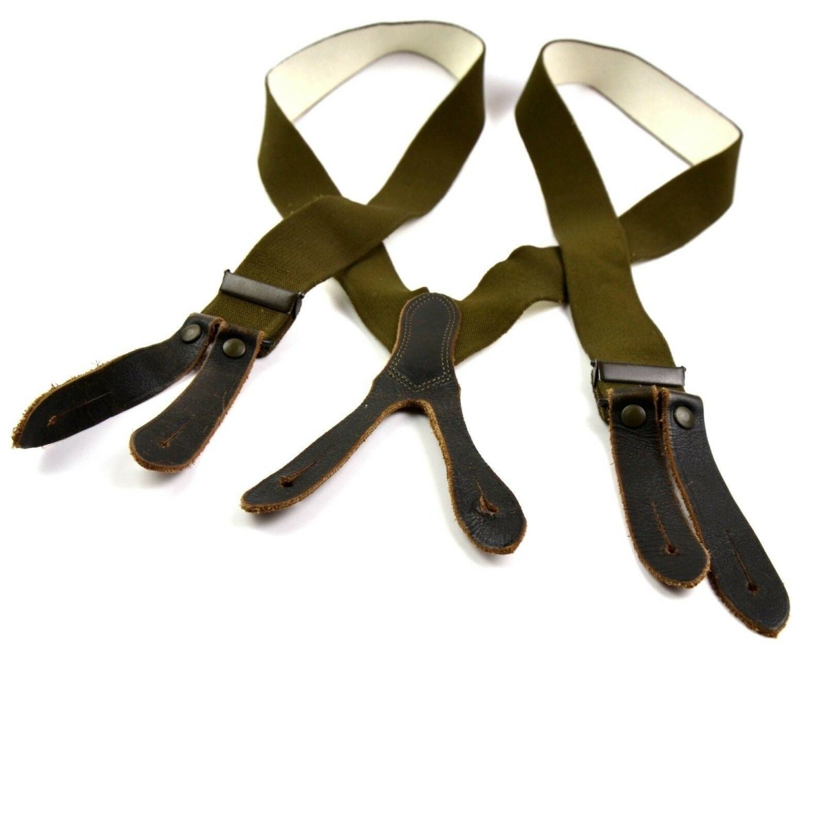 Original German Army Field Suspenders Byxor byxor hängslen hängslen