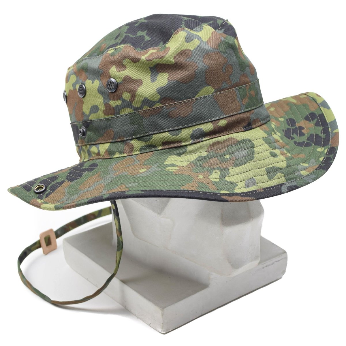 Original German Army Flecktarn Boonie Hat Camping Hunting Outdoor Summer Cap Ny