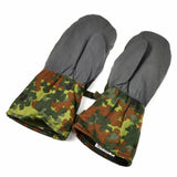 Original tyska armén flecktarn camo mittens bw militär fråga stridshandskar