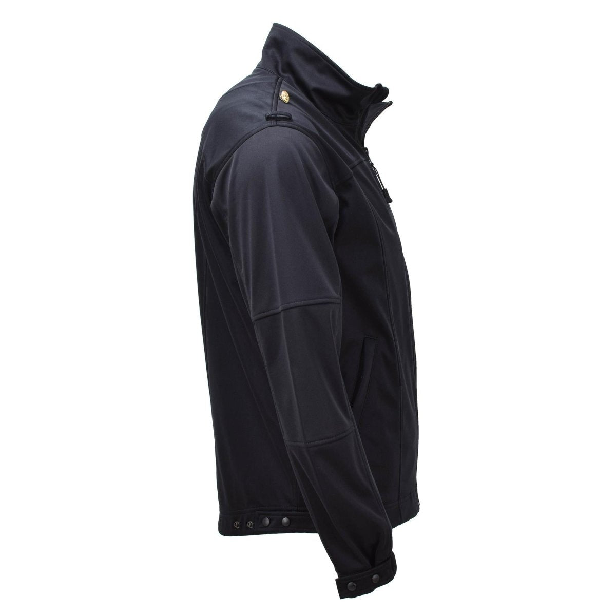 Original German Army Marine Zippe Jacket Black Softshell High Collar Combat New