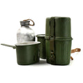 Original German Army Mess Kit Kantin dricksflaska Vattenflaska Köksredskap Army