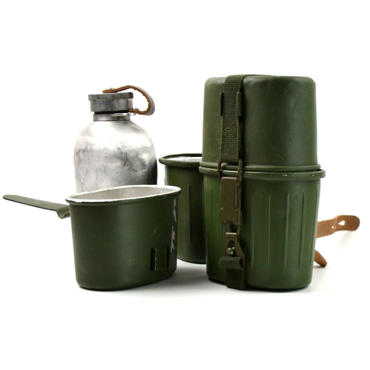 Original German Army Mess Kit Kantin dricksflaska Vattenflaska Köksredskap Army