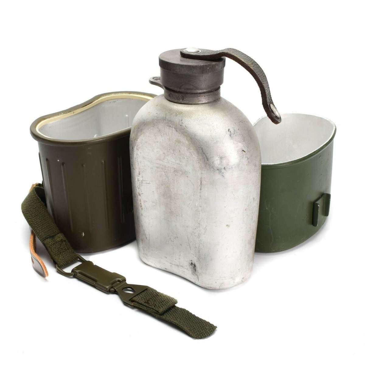 Original German Army Mess Kit Kantin dricksflaska Vattenflaska Köksredskap Army
