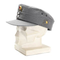 Original tyska armén Military Mountain Cap Gebirgsjäger Gray med blommamärke
