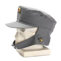 Original tyska armén Military Mountain Cap Gebirgsjäger Gray med blommamärke