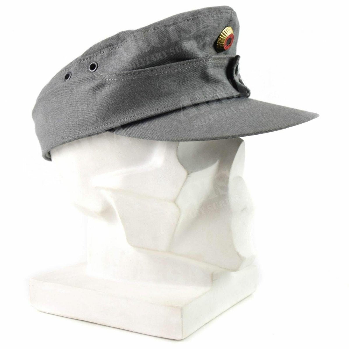 Original tyska arméns bergskåpa Gebirgsjäver grå militärhatt