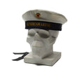 Original tyska arméns marinens keps Bundesmarine hatt vit