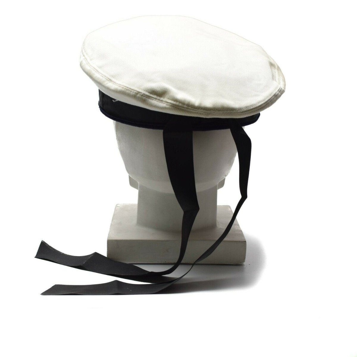 Original tyska arméns marinens keps Bundesmarine hatt vit