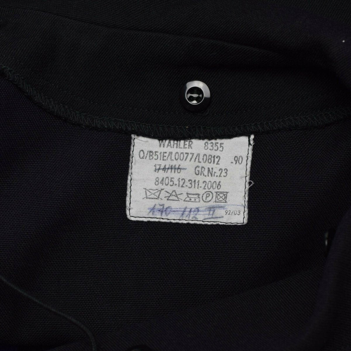 Original German Army Navy Middy Shirt Long Sleeves Blue Naval Military Sailors