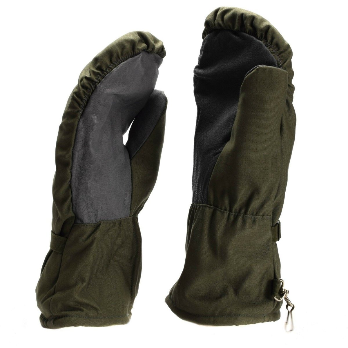 Original tysk armé olivgrå camo mittens bw militär fråga stridshandskar