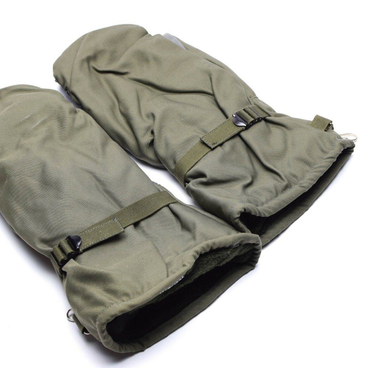 Original tysk armé olivgrå camo mittens bw militär fråga stridshandskar