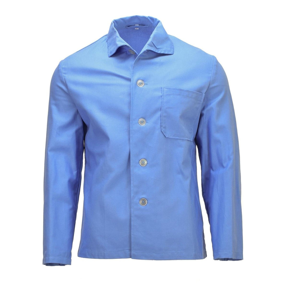 Original tysk armé pyjamasskjorta Långärmad knapp framtill sovplagg Blue