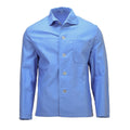Original tysk armé pyjamasskjorta Långärmad knapp framtill sovplagg Blue