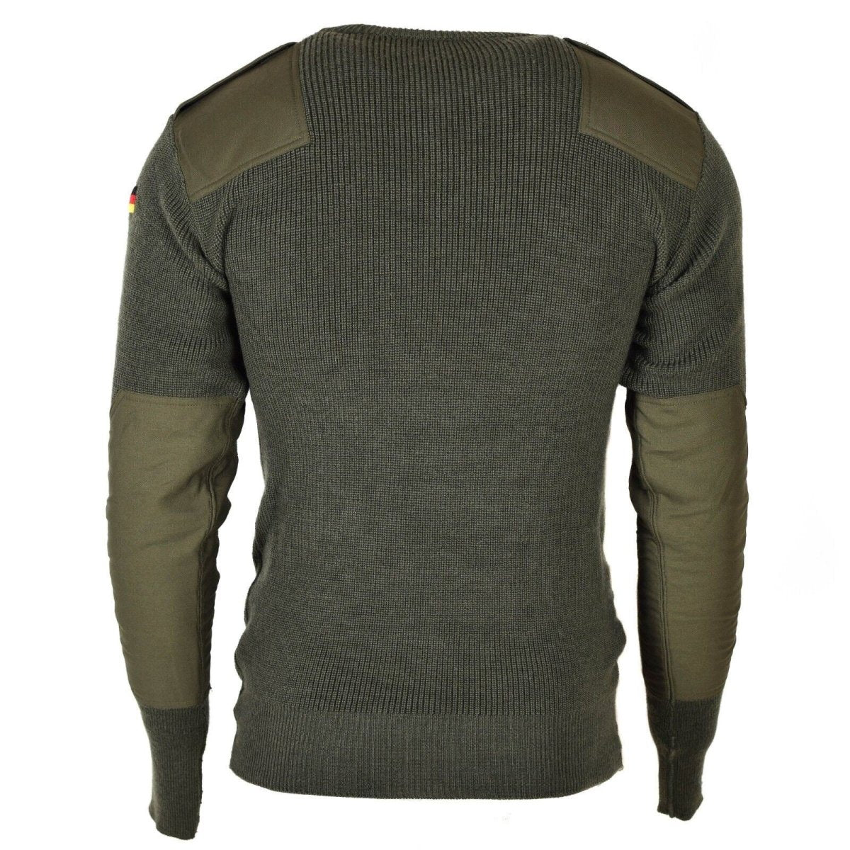 Original tysk armé pullover commando jumper grön oliv tröja ull ny