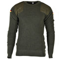 Original tysk armé pullover commando jumper grön oliv tröja ull ny