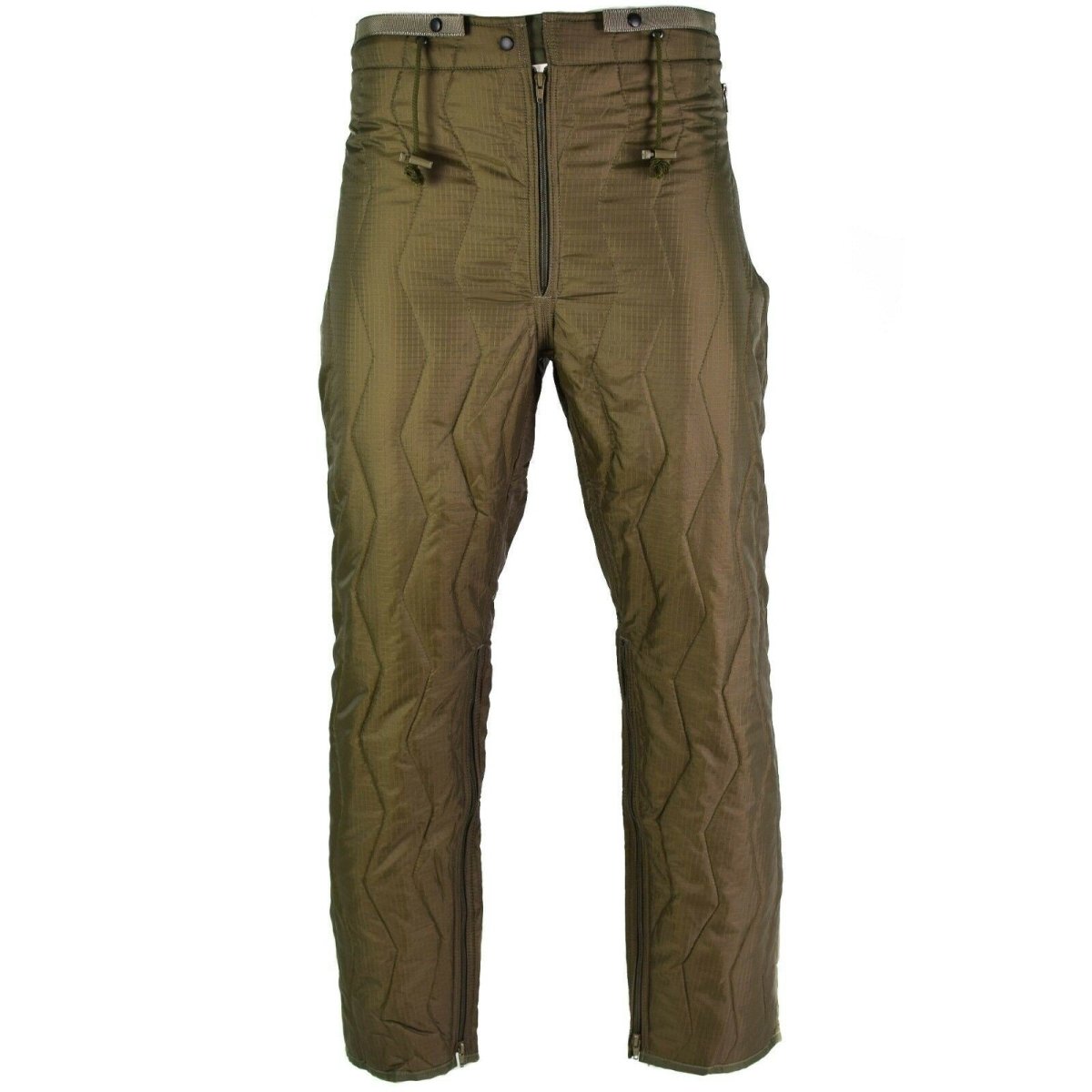 Original tysk armé quiltade byxor foderbyxor inre varmare termisk vinter od