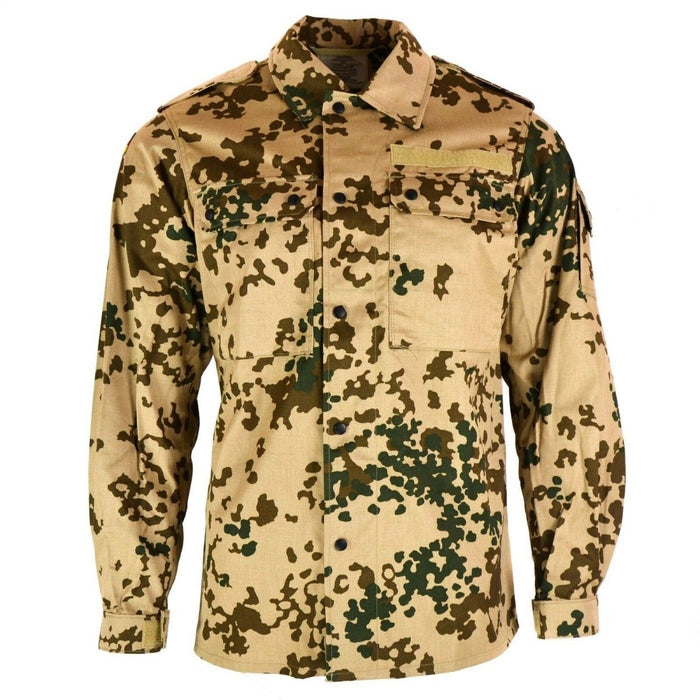 Original GERMAN ARMY SHIRT Desert tropic camo field combat jacket BW Army issue - GoMilitar