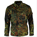 Original tysk arméskjorta dragkedja med dragkant Camo Tactical Combat BW Army Issue