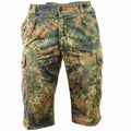 Original German Army Shorts Combat Field Flecktarn Camouflage Bermuda