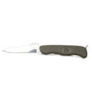 Original German army Swiss Victorinox pocket multitool folding knife with plain-edged blade and olive handle