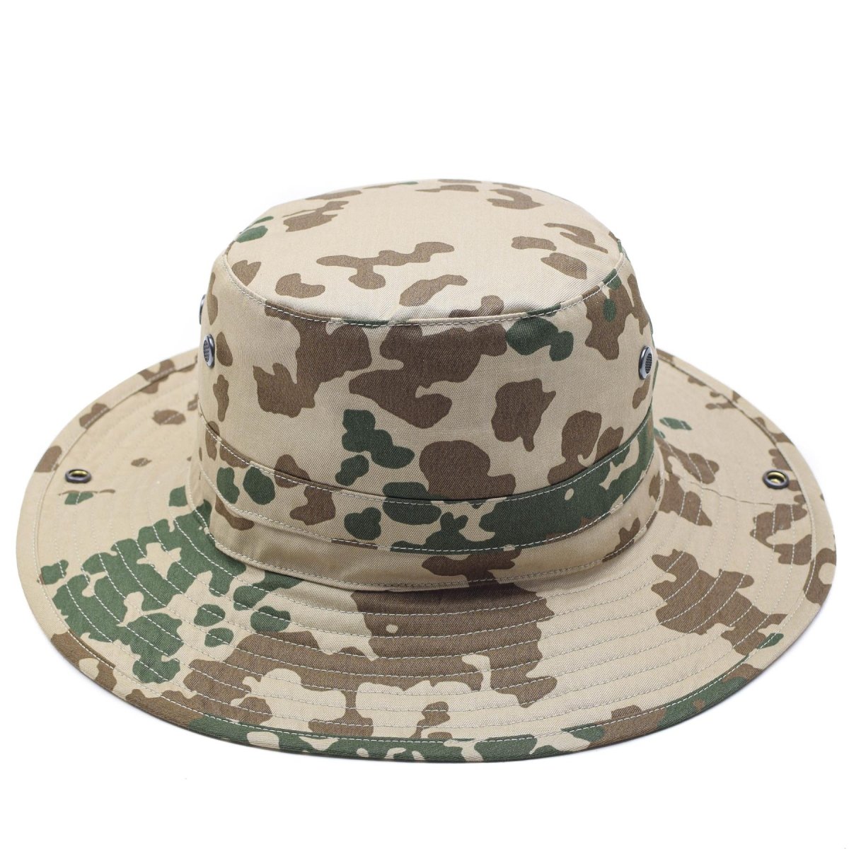 Original German Army Tropical Camo Boonie Hat Camping Hunting Outdoor Cap New