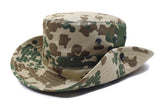 Original German Army Tropical Camo Boonie Hat Camping Hunting Outdoor Cap New