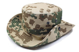 Original German Army Tropical Camo Boonie Hat Camping Hunting Outdoor Cap New